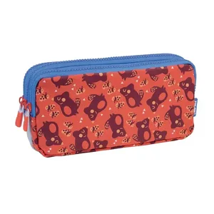 Trousse 3 fermetures éclair Net & Lit rose