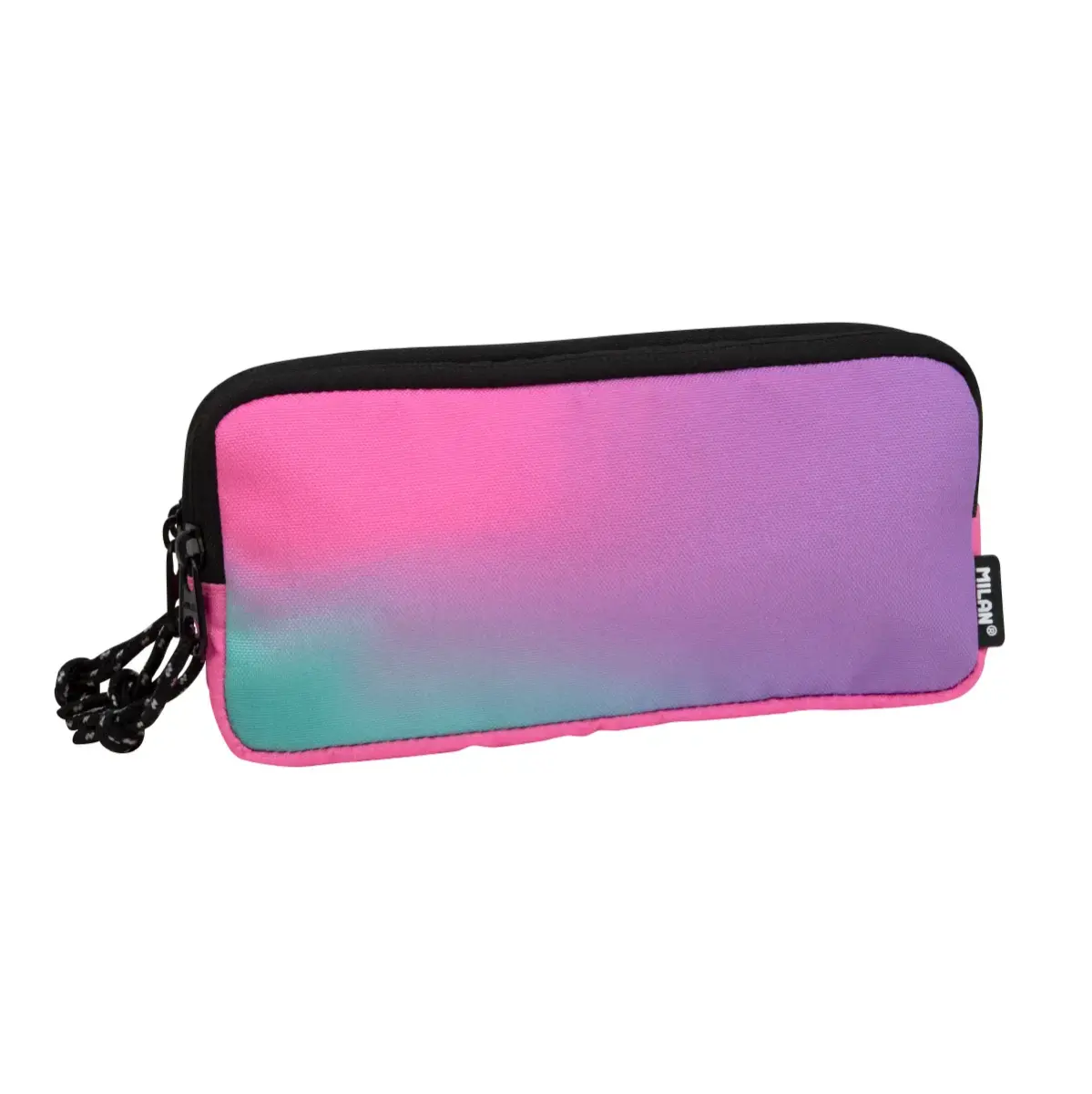 Trousse 3 fermetures éclair Sunset, rose