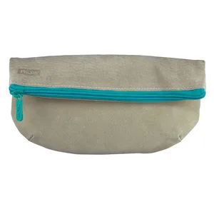 Trousse pliée Leather vert