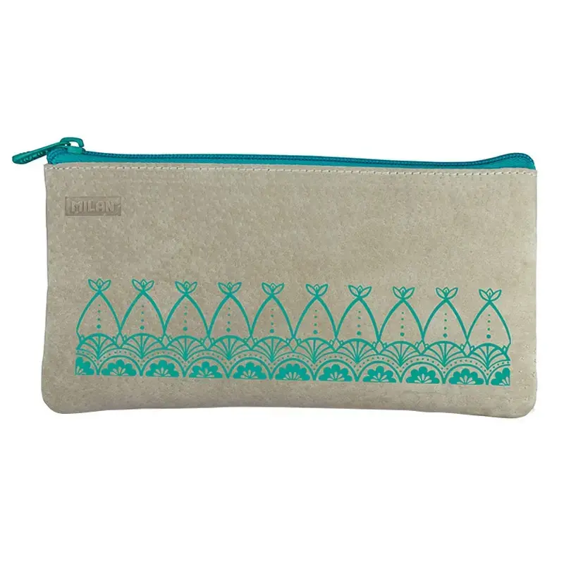 Trousse 3 compartiments Etnik vert