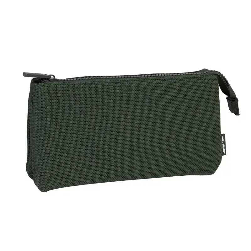 Trousse 3 compartiments Knit Khaki Green