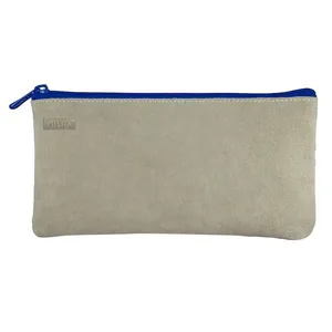 Trousse 3 compartiments Leather bleu