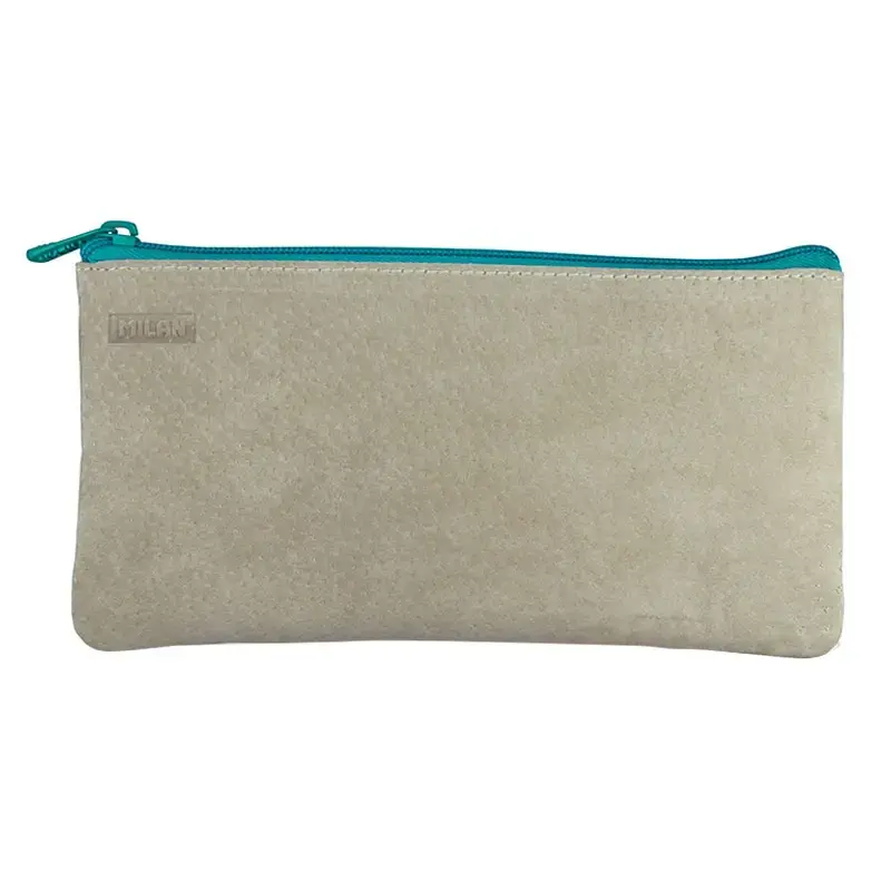 Trousse 3 compartiments Leather vert