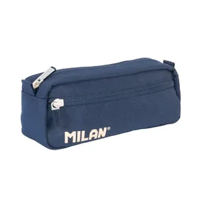 Trousse rectangulaire 2 fermetures éclair 430 since 1918 collection, bleu marine