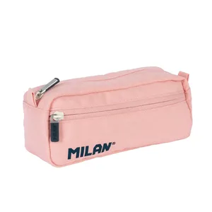 Trousse rectangulaire 2 fermetures éclair 430 since 1918 collection, rose