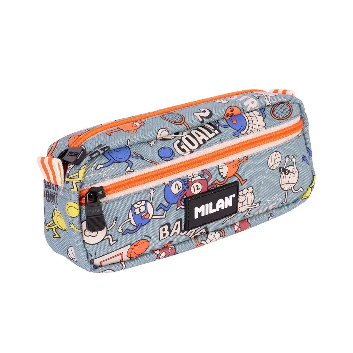 Trousse rectangulaire 2 fermetures éclair série spéciale Sports