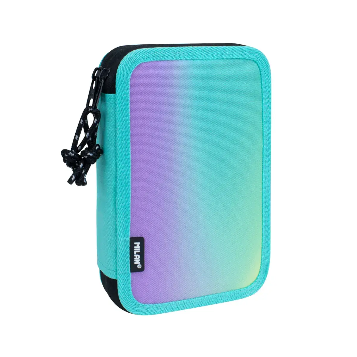 Plumier à 2 compartiments avec contenu Sunset, turquoise