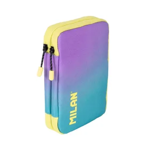 Plumier à 2 compartiments avec contenu collection Sunset, turquoise