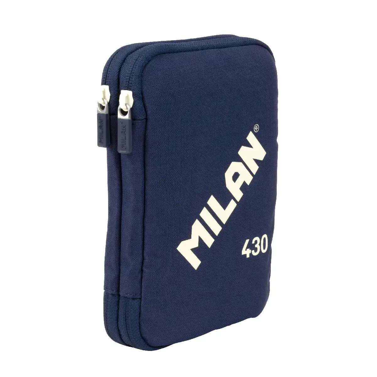 Plumier à 2 compartiments avec contenu MILAN 430 since 1918, bleu