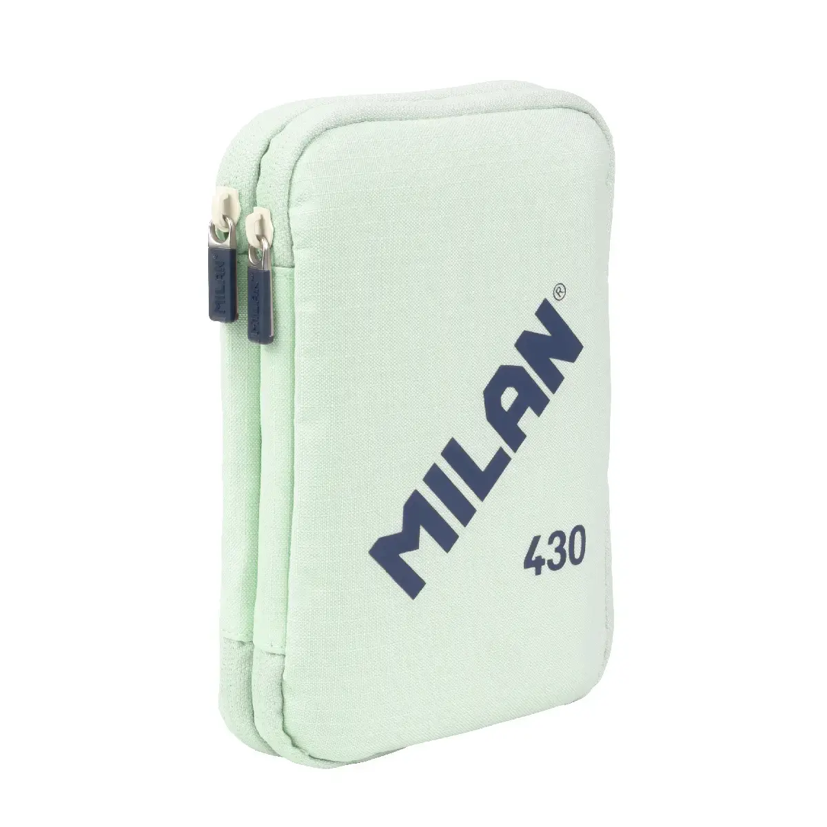 Plumier à 2 compartiments avec contenu MILAN 430 since 1918, vert
