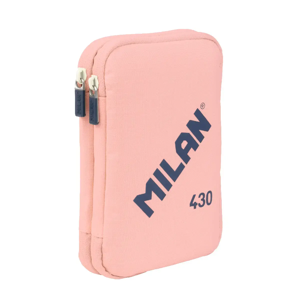 Plumier à 2 compartiments avec contenu MILAN 430 since 1918, rose
