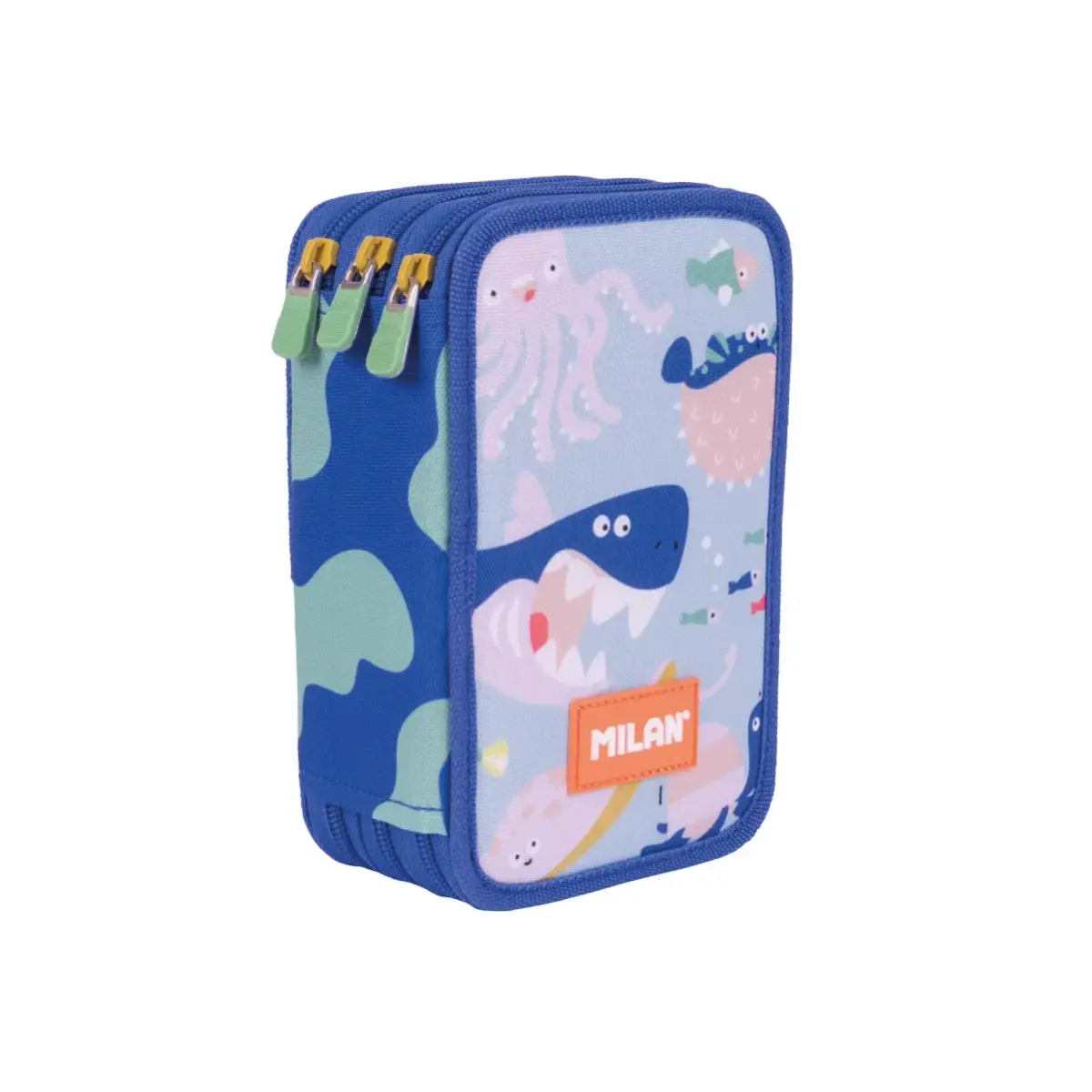 Plumier 3 compartiments avec contenu série spéciale Blue Odyssey