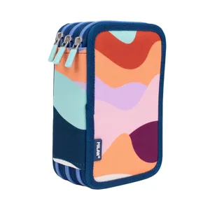 Plumier 3 compartiments avec contenu série The Fun, multicolore