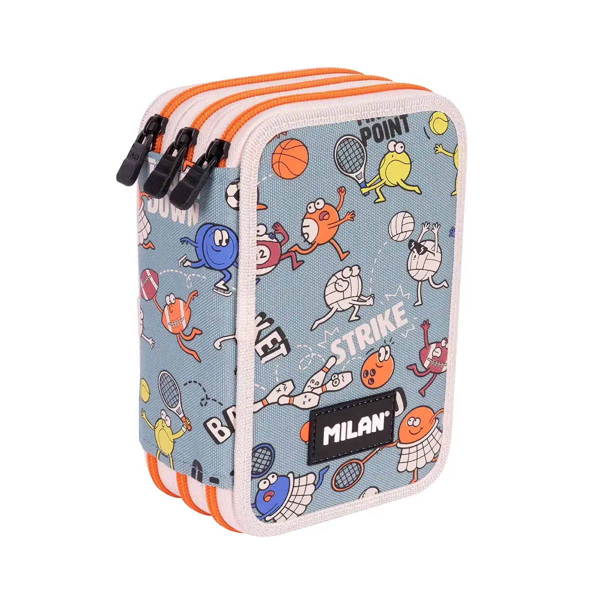 Plumier 3 compartiments avec contenu série spéciale Sports