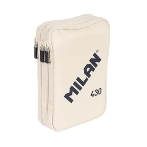 Plumier à 3 compartiments avec contenu collection MILAN 430 since 1918,beige