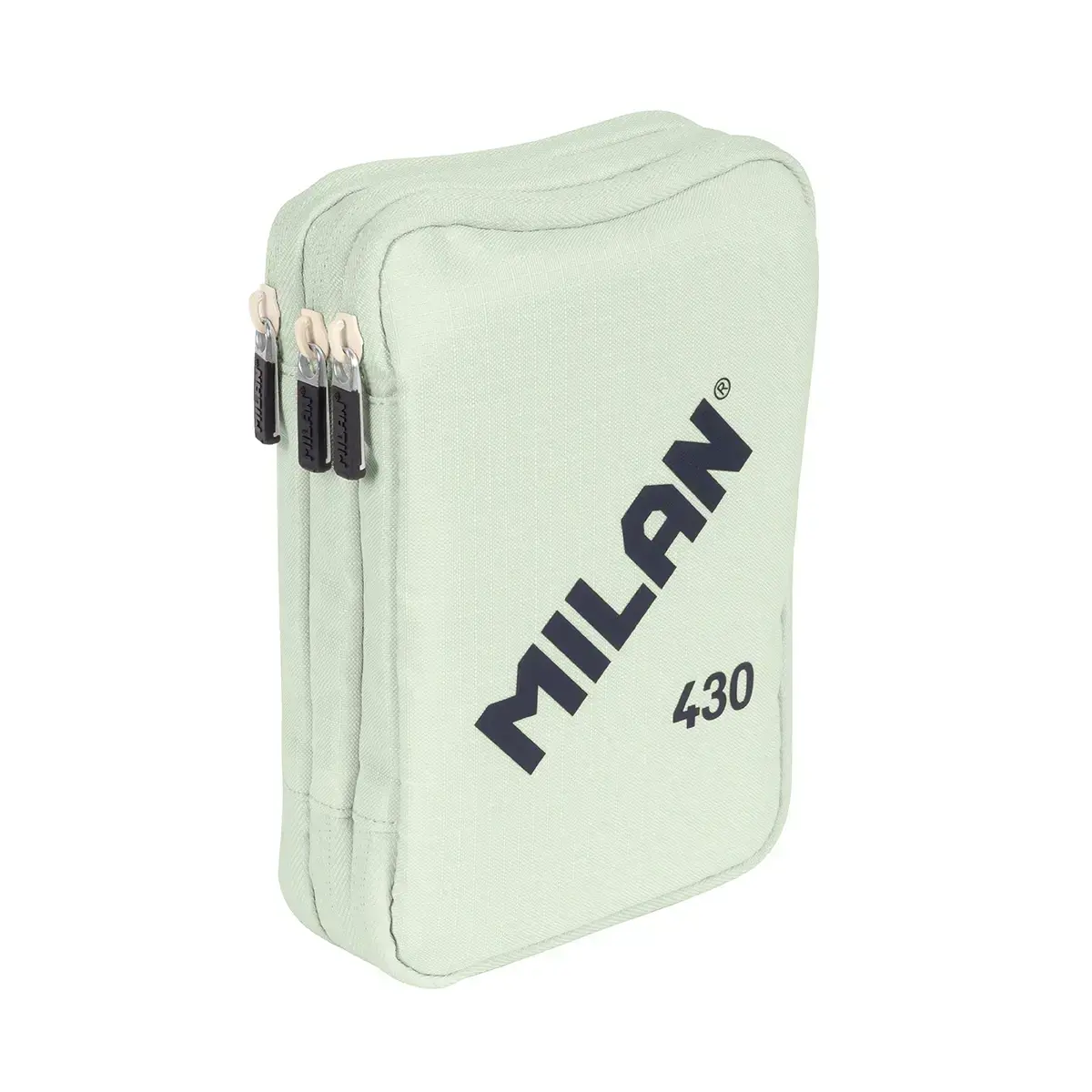 Plumier à 3 compartiments avec contenu collection MILAN 430 since 1918,vert