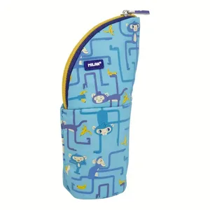 Trousse verticale Tangled Monkeys, bleu