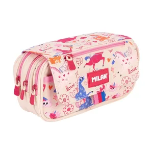 Trousse 4 fermetures éclair avec rabat série spéciale Flowicorn