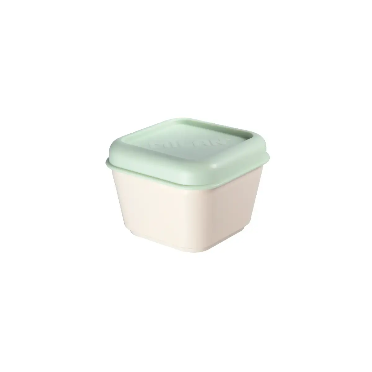 Boîte alimentaire carrée 0,33 L, 430 since 1918 collection, couvercle vert