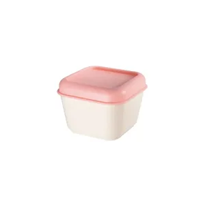 Boîte alimentaire carrée 0,33 L, 430 since 1918 collection, couvercle rose