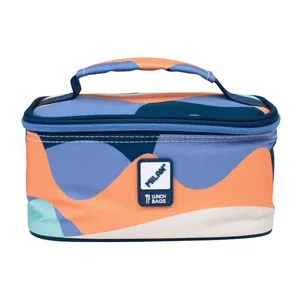 Petit sac isotherme porte-repas (1,5 L) avec 1 boîte alimentaire, série The Fun, bleu