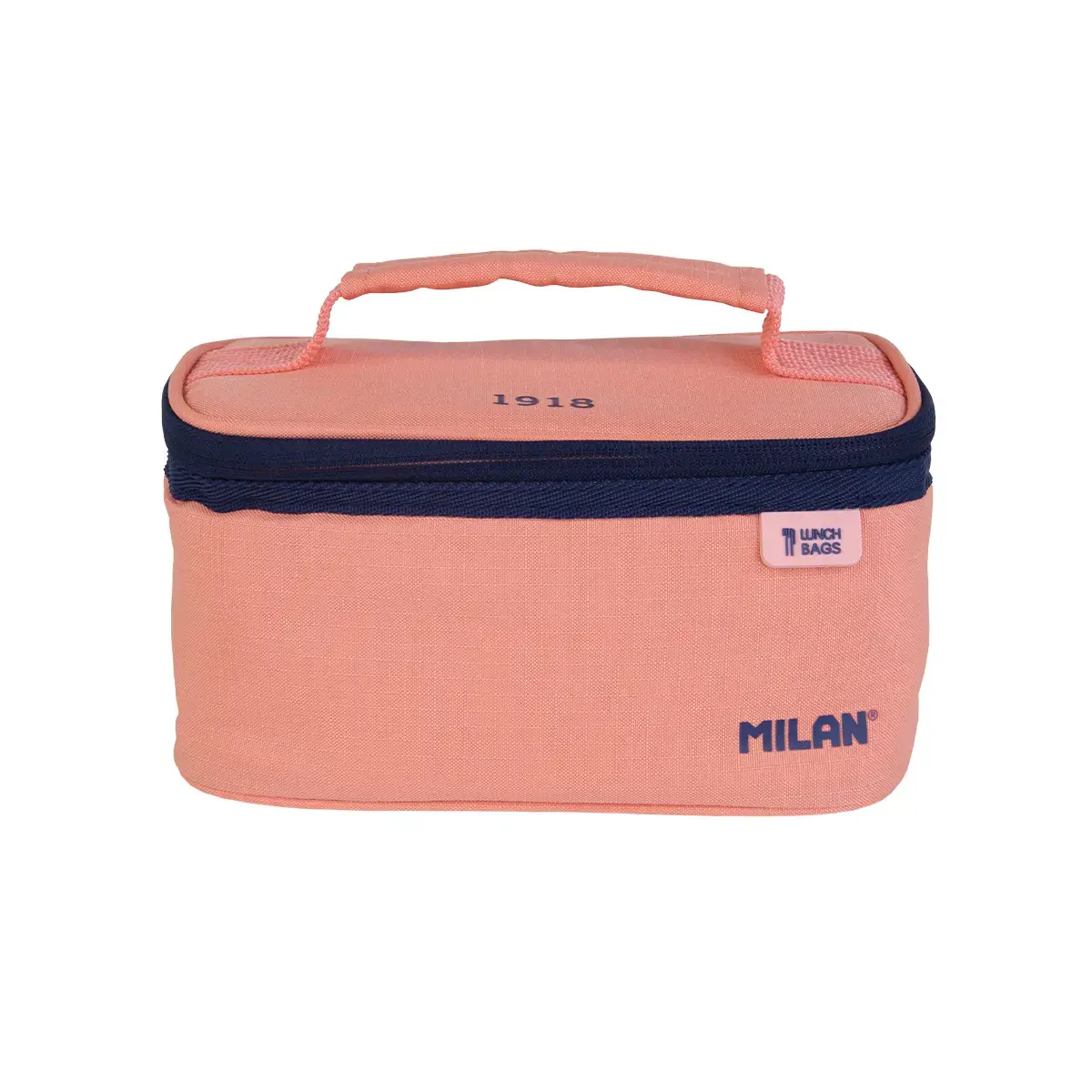 Petit sac isotherme porte-repas (1,5 L) avec 1 boîte alimentaire, 430 since 1918 collection, rose