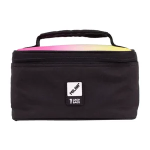Petit sac isotherme porte-repas (1,5 L) avec 1 boîte alimentaire, série Sunset, noir