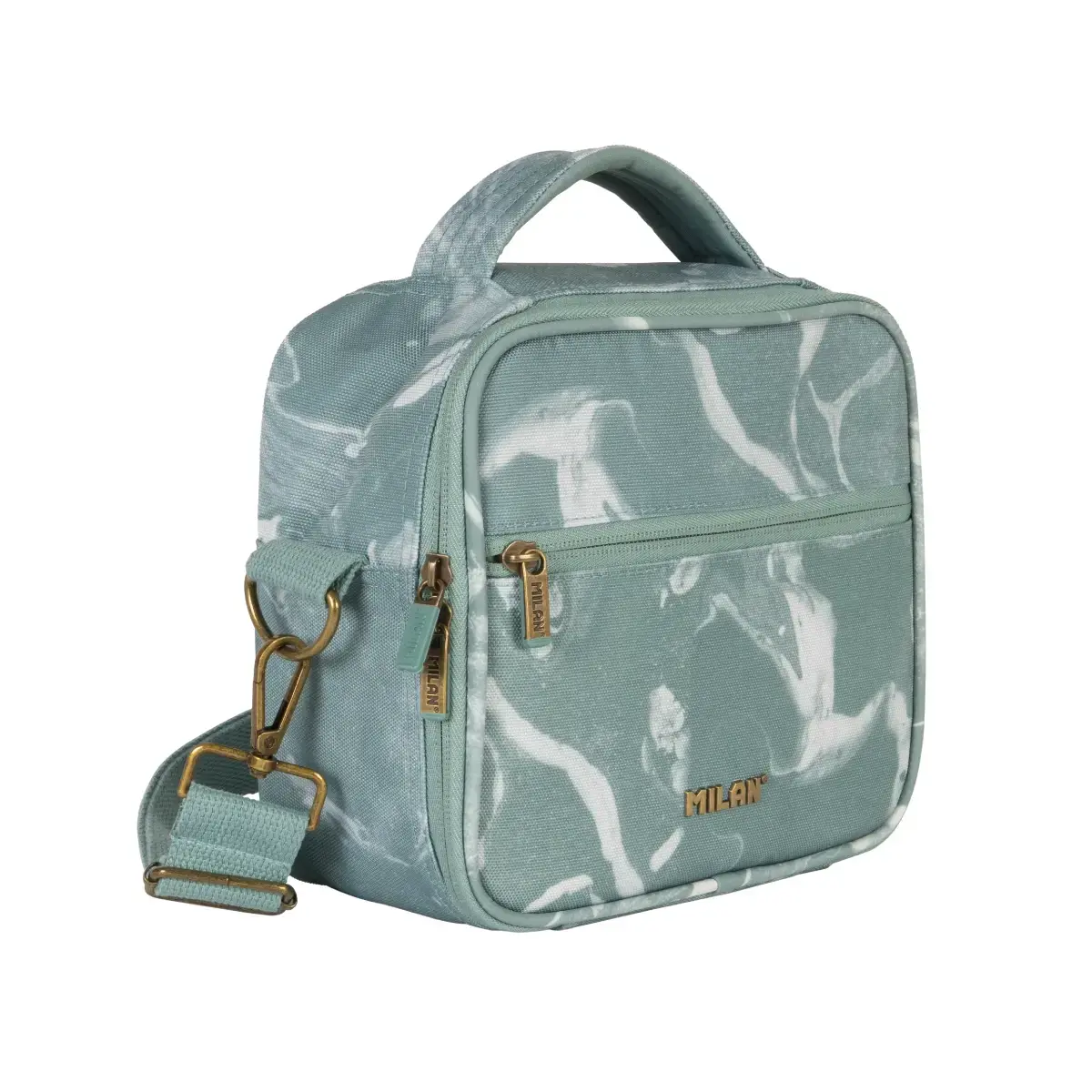 Sac isotherme porte-repas (3,5 L) avec 3 boîtes alimentaires, série Lava, vert