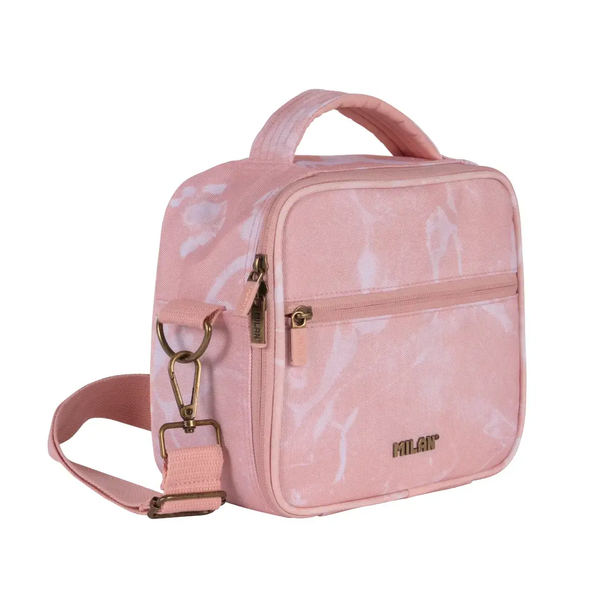 Sac isotherme porte-repas (3,5 L) avec 3 boîtes alimentaires, série Lava, rose
