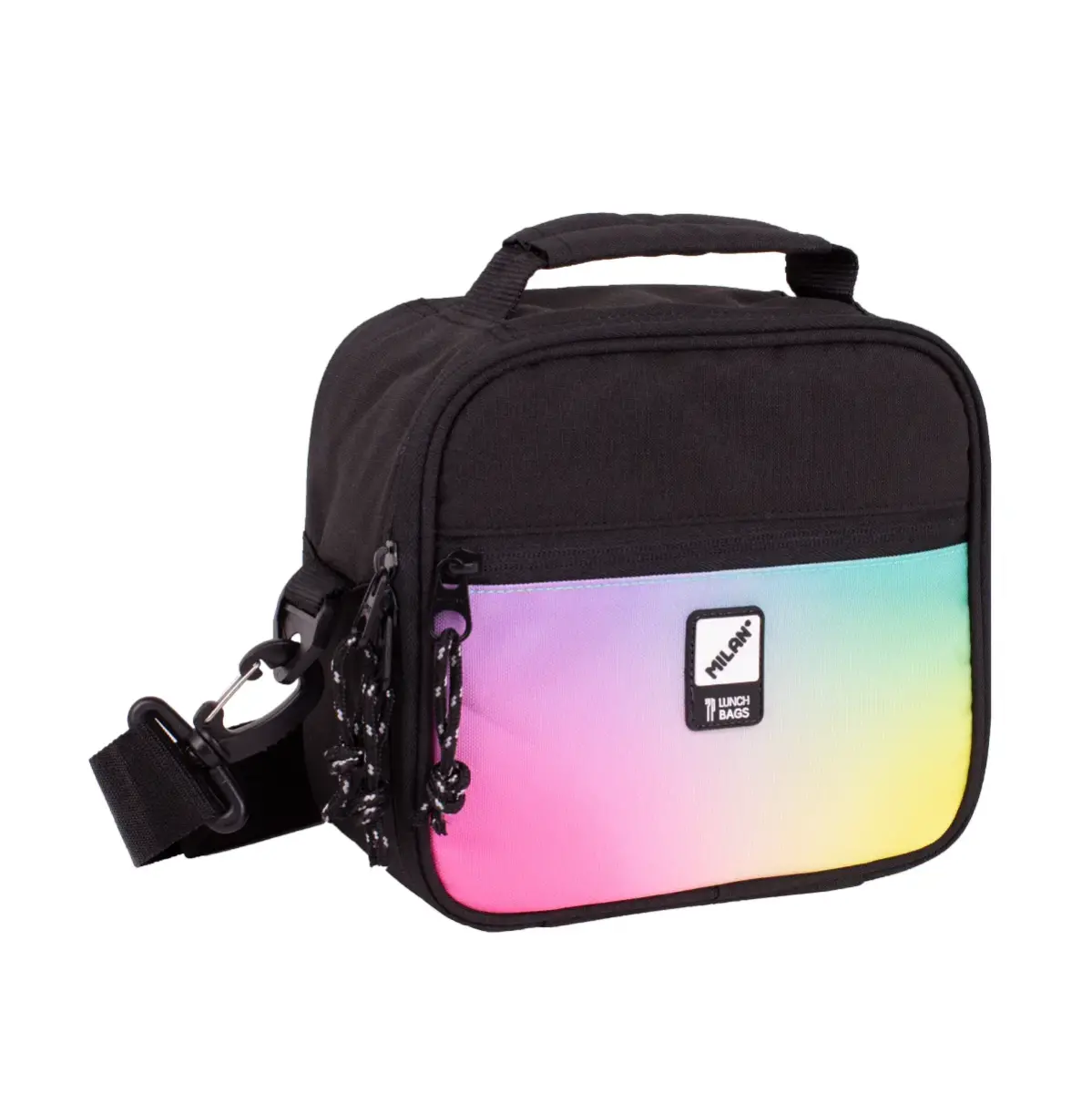 Sac isotherme porte-repas (3,5 L) avec 3 boîtes alimentaires, série Sunset, noir