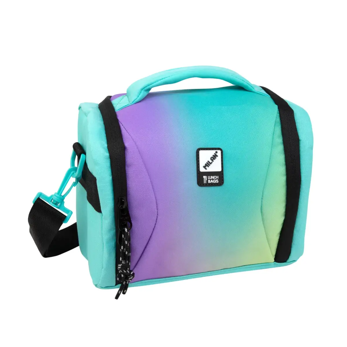 Sac isotherme porte-repas grande capacité (5 L) série Sunset, turquoise