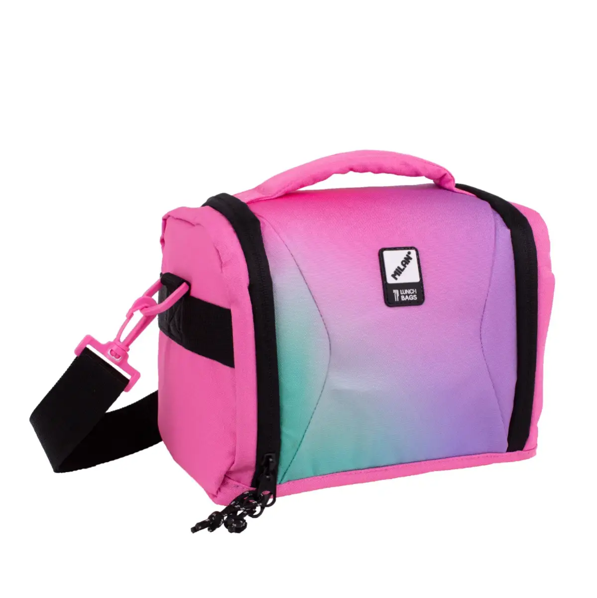 Sac isotherme porte-repas grande capacité (5 L) série Sunset, rose