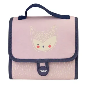 Petit cartable 2 trousses avec contenu Berrywood rose