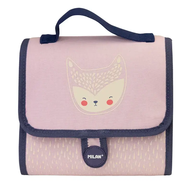 Petit cartable 2 trousses avec contenu Berrywood rose