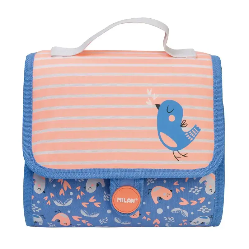 Petit cartable 2 trousses avec contenu Coconut rose