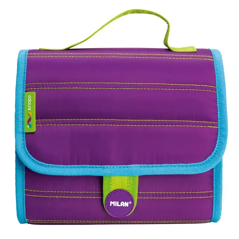 Petit cartable 2 trousses avec contenu Colours lilas