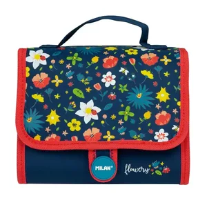 Petit cartable 2 trousses avec contenu Flowery