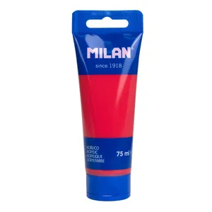 Tube 75ml peinture acrylique carmin Coral Red