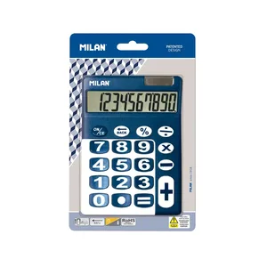 Blister calculatrice bleue 10 chiffres grandes touches