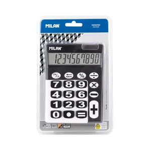Blister calculatrice noire 10 chiffres grandes touches