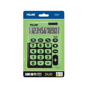 Blister calculatrice de bureau 10 chiffres Duo, vert