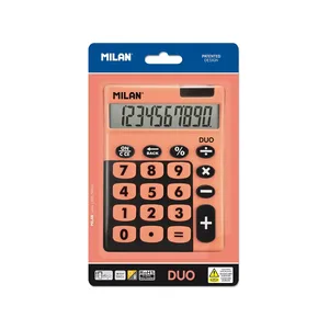Blister calculatrice de bureau 10 chiffres Duo, orange