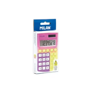 Boîte calculatrice 8 chiffres Pocket Sunset jaune