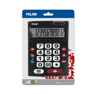 Blister calculatrice noire 12 chiffres