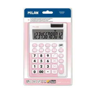 Blister calculatrice 12 chiffres rose, série Édition +