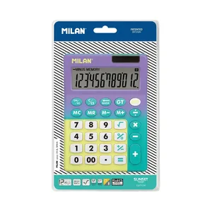 Blister calculatrice 12 chiffres Sunset turquoise