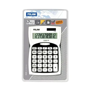 Blister calculatrice noire 12 chiffres
