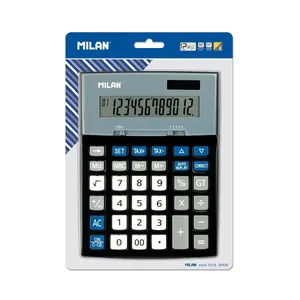 Blister calculatrice noire 12 chiffres