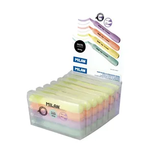 Boîte présentoir 7 étuis avec 4 marqueurs fluorescents SWAY Pastel