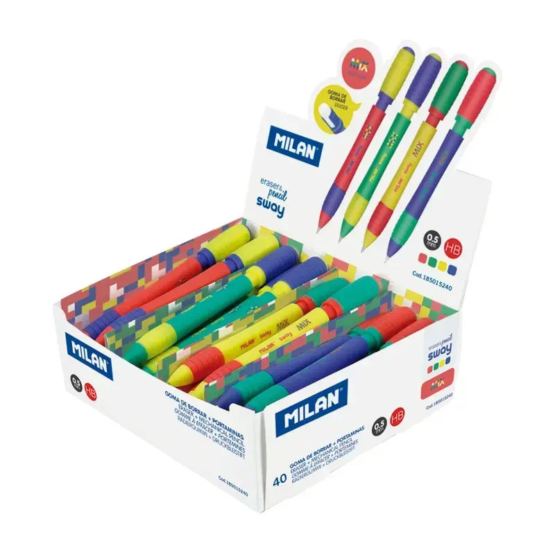 Boîte présentoir 40 porte-mines SWAY Mix 0,5 mm